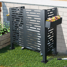 Load image into Gallery viewer, Air Conditioner Fence For Outdoor Units, Metal Privacy Fence Cover, Perfect To Conceal Air Conditioning Units, 3 Fence Panel