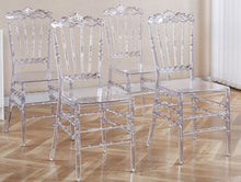 Load image into Gallery viewer, Dining Chair With Plastic Seat, Welding Chair (Set of 4) - Transparent