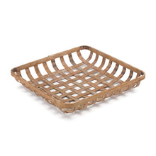 Load image into Gallery viewer, Square Bamboo Vanity Tray (Set of 2) - Brown