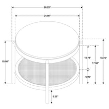Load image into Gallery viewer, Benson - Round Table With Storage Shelf