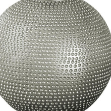 Load image into Gallery viewer, Round Table Lamp With Ivory Drum Shade - Gray