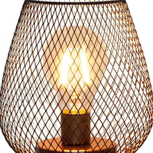 Load image into Gallery viewer, Pierced Novelty Desk Lamp With Novelty Shade (734234) - Brown