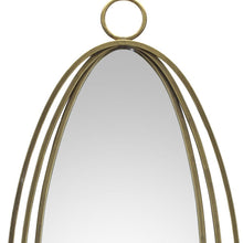Load image into Gallery viewer, 34" Oval Metal Framed Accent Mirror - Gold