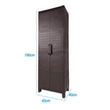 Load image into Gallery viewer, Plastic Square Accent Cabinet With Two Doors (738477) - Espresso
