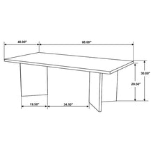 Load image into Gallery viewer, Roman - Rectangular Double V Leg Dining Table - Brown