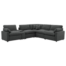 Load image into Gallery viewer, Hollander - 6 Piece Modular Power Reclining Sectional - Dark Gray