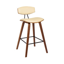 Load image into Gallery viewer, Iron Low Back Counter Height Bar Chair - Cream / Brown