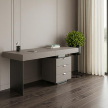 Load image into Gallery viewer, Stainless Computer Desk With Five Drawers - Gray