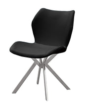 Load image into Gallery viewer, Upholstered Dining Side Chairs (Set of 4) - Black / Silver