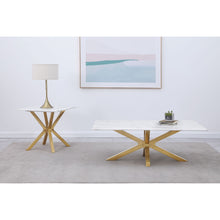Load image into Gallery viewer, Maciel - 2 Piece Marble Coffee And End Table Set With Base Marble - White Marble