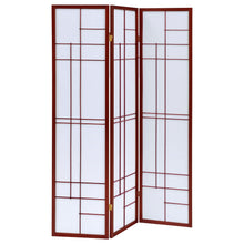 Load image into Gallery viewer, Colby - 3-Panel Folding Floor Screen - Brown / White