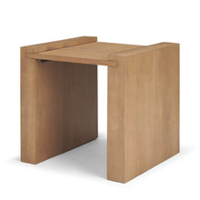 Load image into Gallery viewer, Solid Wood Square Sled End Table - Natural