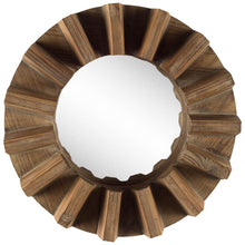 Load image into Gallery viewer, Sprocket 17" Round Frame Wall Mirror - Walnut