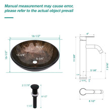 Load image into Gallery viewer, Vessel Sink With Faucet And Pop-Up Drain