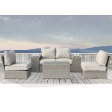 Load image into Gallery viewer, Stylish Modular Wicker Patio Seating Group