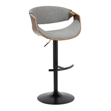 Load image into Gallery viewer, Curvo - Mid Century Modern Adjustable Barstool With Swivel & Rounded T Footrest (Set of 2)