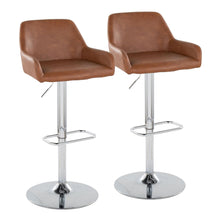 Load image into Gallery viewer, Daniella - Contemporary Adjustable Barstool With Swivel With Rounded Rectangle Footrest (Set of 2)