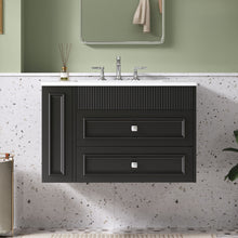 Load image into Gallery viewer, Wall Mounted Bathroom Vanity With 2 Drawers, Sink, Floating Storage Unit