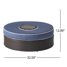 Load image into Gallery viewer, Madras - Ottoman With Ice Bucket