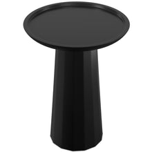 Load image into Gallery viewer, Round End Table Solid Wood - Black