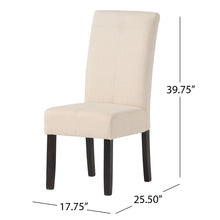 Load image into Gallery viewer, Pertica - Dining Chair Contemporary Design Wood Fabric - Natural