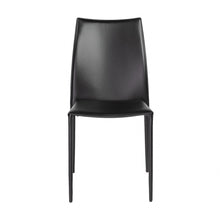 Load image into Gallery viewer, Simple Upholstered Faux Leather Dining Side Chairs (Set of 2) - Black