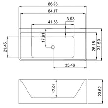 Load image into Gallery viewer, Xavier - Single Massage Bathtub, Equipped With Gfci Plug And Ul Certified Water Pump, Upc Certified Drain - Milk White