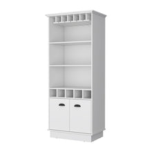 Load image into Gallery viewer, 29" Wood Bar Cabinet With Two Doors - White