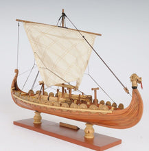 Load image into Gallery viewer, Hand Painted Model Boat Tabletop Sculpture (401957) - Brown