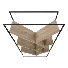 Load image into Gallery viewer, Five Tier Geometric Bookcase - Taupe