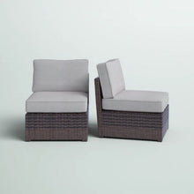 Load image into Gallery viewer, Armless Patio Chair With Cushions