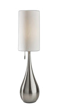 Load image into Gallery viewer, 35" Brushed Steel Metal Teardrop Table Lamp