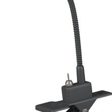 Load image into Gallery viewer, 15" Black Metal Adjustable Clip On LED Table Lamp