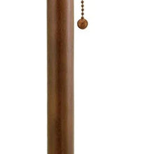 Load image into Gallery viewer, 31" Walnut Solid Wood Standard Table Lamp With Beige Shade