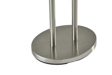 Load image into Gallery viewer, 62" Silver Metal Task Floor Lamp With White Fabric Drum Shade