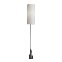 Load image into Gallery viewer, 74" Black Floor Lamp With White Fabric Shade