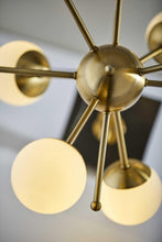 Load image into Gallery viewer, 23" Black Metal Six Light Standard Table Lamp