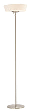 Load image into Gallery viewer, 71" Brushed Led Torchiere Floor Lamp With White Empire Shade