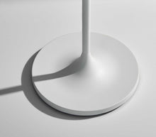 Load image into Gallery viewer, 60" White Floor Lamp With White Fabric Drum Shade