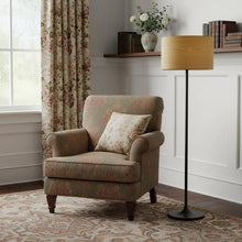 Load image into Gallery viewer, 60" White Floor Lamp With White Fabric Drum Shade