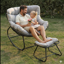 Load image into Gallery viewer, Egg Rocking Chair With Ottoman