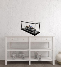 Load image into Gallery viewer, Hand Painted CSS Virginia Display Case Model Boat - Brown / Black