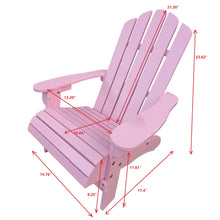 Load image into Gallery viewer, Outdoor Or Indoor Children Adirondack Chair