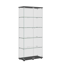 Load image into Gallery viewer, Display Cabinet With Shelf Double Doors And Lock