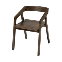 Load image into Gallery viewer, Wood Open Back Arm Chairs (Set of 2) - Brown