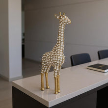 Load image into Gallery viewer, Giraffe Tabletop Sculpture - Gold