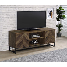 Load image into Gallery viewer, Chase - 2 Door Console With Herringbone Design - Oak