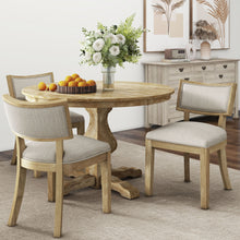 Load image into Gallery viewer, Farmhouse Style Fabric Upholstered Side Dining Chair Set
