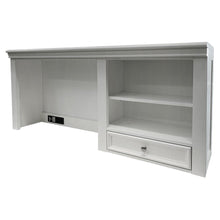 Load image into Gallery viewer, White Wood Computer Hutch With Shelf And Drawer