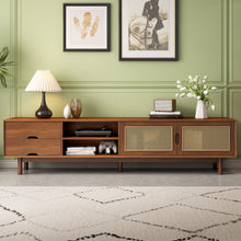Load image into Gallery viewer, TV Stand For TVs Up To 85", Media Console With 2 Drawers - Walnut